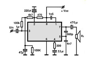 LA4050P 1W AF Processor DIP-8+A