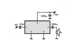 LA4425 5W AF Power Amplifier SIP-5H