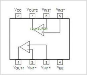 LA6082D J-FET Input Dual Operational Amplifiers DIP-8