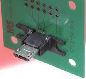 ZX80-B-5S Micro-B Plug,Vert,Cradle mount,with lock