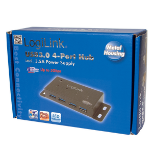 UA0149 USB 3.0 HUB, 4-Port, Metal housing LogiLink®