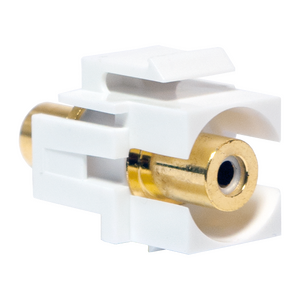 NK0022 Keystone In-Line Coupler RCA female > RCA female - white