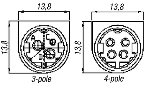 81100-4(111513) Apparatfatning 4-polet skærmet 20 VDC 7.5A