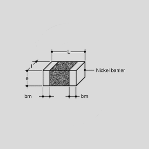 C2012NP0159CGT SMD MLC Capacitor 1,5pF 50V 5% NPO 0805 Chip Dimensions