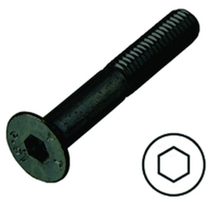 M38 KHHTMCS100 Hex. Socket Screws M3x8 SORT   100 stk