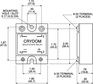 H16WD6050G Solid State Relay Z-Vers. 660V 50A Hockey-Puck