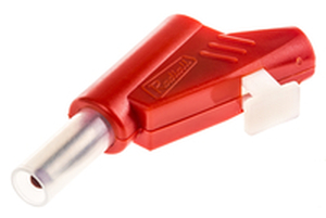 R941461600 RADIALL BANANA PLUG, STACKABLE, 30A, RED