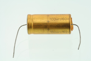 CAX00100/160-18X40 El-Capacitor 100µF/160V-18x40mm