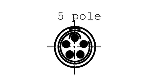 FGG.1B.305.CLADS2Z Kabelstikprop B-serie 5-polet Polantal=  5 , FGG.1B.305.CLADS2Z, Lemo