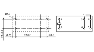G5RL-1A-E-HR-24DC Print-effektrelæ 24 VDC 1440 Ω