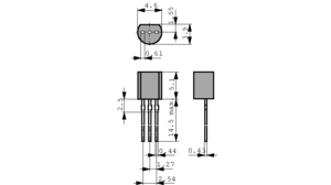 NTE159 PNP 80V 1A 0,6W TO-92