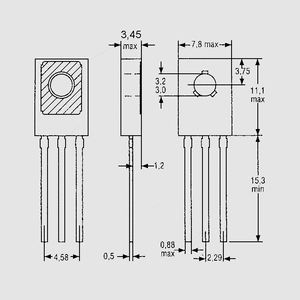 BD683 NPN-Darl 120V 4A 40W TO126