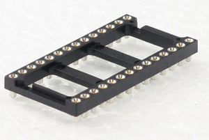 MPE 017-1-028-6 Precision IC socket, 28-pin, 2.54 mm, SMD