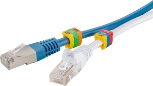 W72518 Kabelmærkning clips for kabeldiametre op til 6 mm, Bogstaverne A-C
