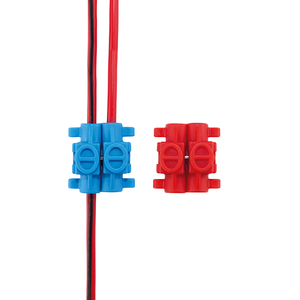 BN206989 Strømtyve (0,5-0,75mm²) Rød (1,5-2,5mm²) Blå, 10 stk