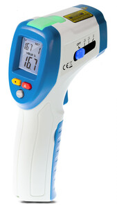P4945 IR Termometer med LED indikator, -50 ... 380°C - IR Termometer med differenstemperaturmåling