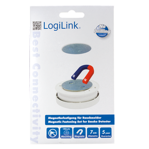 HSC0005 LogiLink® Magnetic Fastening-Kit for Smoke Detectors