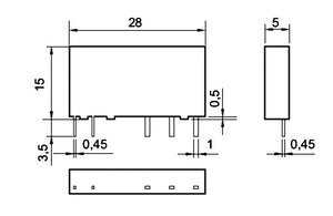 AZ6991-1C-5DEA Relay SPDT 5V 6A 147R