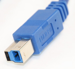 USB3-BL-1-Y USB 3.0 kabel, med Y-power, 1,1m