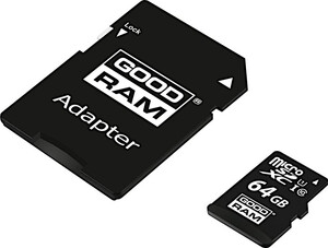 G12064 MicroSDXC + adapter, Class 10 UHS-I, 64GB