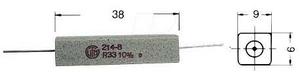 KH214-8-68R Resistor 9W 10% 68R