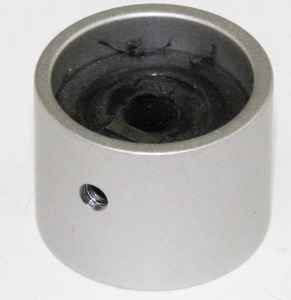 ALUKNAP2519 Aluminiumsknap for 6mm aksel, Ø25x19mm, ALU, UDEN indikatorstreg