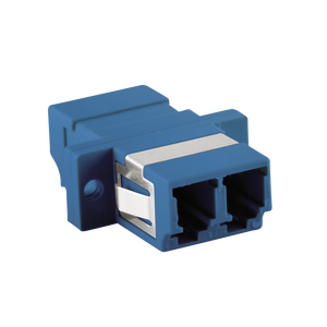 FA02LC1 Fibre Adapter LC Duplex with flange, blue