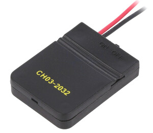 CH03-2032AS Batteriholder 1xCR2032 knapcelle m.afbryder
