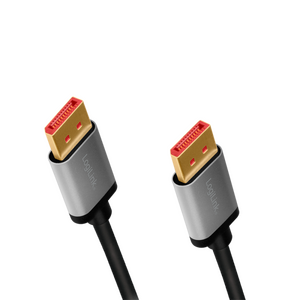 CDA0106 DisplayPort cable, DP/M to DP/M, 8K/60 Hz, alu, black/grey, 3 m
