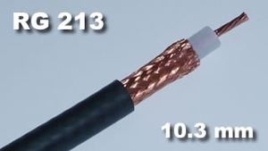 RG213/U Coax-kabel RG213U 50ohm Sort