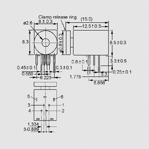 TORX196 Fiber Optic Rec. Module -31dBm 6Mb/s TORX111