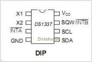 DS1337 RTC I&sup2;C 2xTime-Of-Day-Alarm DIP8