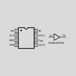 TC427CPA 2xMOSFET Dr. 18V 1,5A DIP8 TC427CPA; TC4424EPA