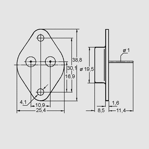 LM323K Spændingsregulator +5V 4A TO-3 TO3