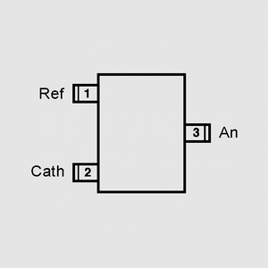 TS431CX U-Shunt-Reg 2,495-36V +-2% SOT23 TS431_CX, TS432_CX