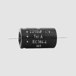 CAX02200/40 El-Capacitor 2200uF/40V 18x30mm Bulk