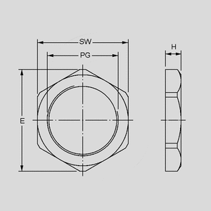 MGM32 Counter Nut M32 Polyamide MGM_