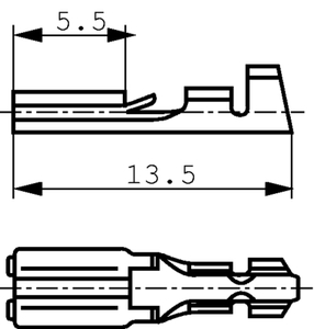 61-1577-11/0030 Contact for Pins 1,3mm Crimp