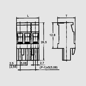 AKZ1100/4-5,08/GRUEN Multiconnector 5,08 Hor.4-Pole AKZ1100_