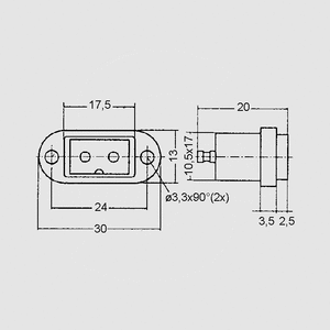 CN11J IEC Power Connector 230V/3A CN11J