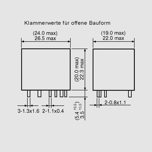 FRA2C-S2-DC12V High Current Relay SPDT 30A 12V 90R Dimensions