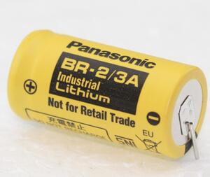 BR2/3A3V 2/3A 17x33,5mm. 3V 1200mAh, med 2 printben Bulk BR2/3A3V