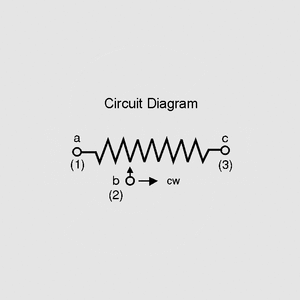 P16NP103MAB15 Cermet Potentiometer 1W 10K Circuit Diagram