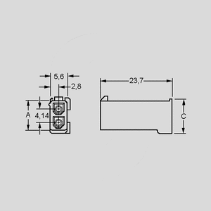 AMP172233-1 Cap Housing, 2-Pole Cable Plug HUN AMP172233-2