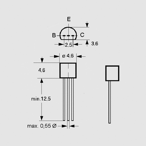 2N5458 Transistor N-FET 25V 10mA 0,35W TO-92