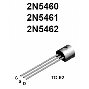 2N5460 P-FET 40V 5mA Up<6V GEN.P TO-92