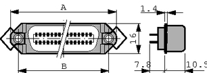 CBL36 Centronic 36-pol Hun for chassis