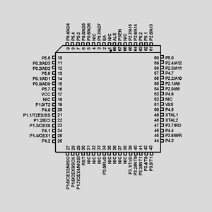 AT89C51IC2-SLSUM ISP-MC 2,7-5,5V 32K-Flash 60MHz PLCC44 AT89C51E_2-VQFP44, AT89C51R_2-VQFP44