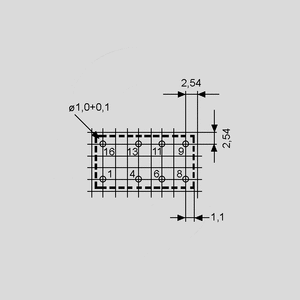 D2N05-167 Relay DPDT 2A 5V 167R Pin Board