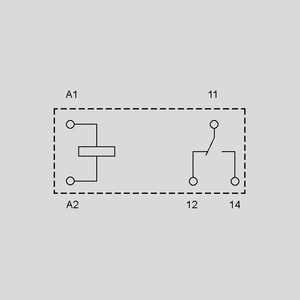 F4341-12S Relay SPDT 10A 12V 580R AgSnO2 43.41.7.012.4000 Circuit Diagram